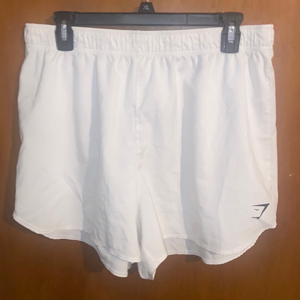 Women’s White Gymshark Shorts